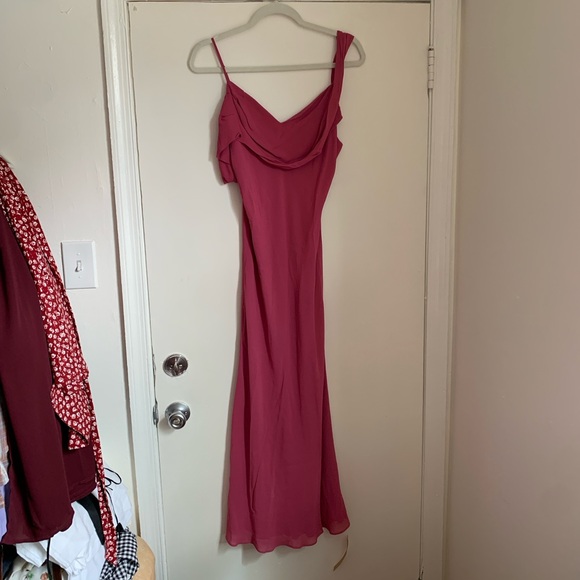BNWT Reformation Strawberry Wine Reya Dress Size 8 - Picture 2 of 10